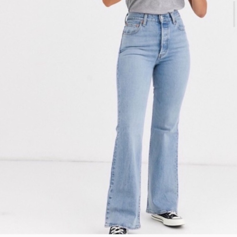 Levi’s Premium Ribcage High Waisted Flare Jeans